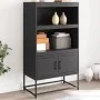Schwarzer Stahlschrank 68,5x38,5x123,5 cm von , Sideboards - Ref: Foro24-846500, Preis: 115,59 €, Rabatt: %