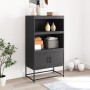 Aparador de acero negro 68,5x38,5x123,5 cm de , Aparadores - Ref: Foro24-846500, Precio: 117,03 €