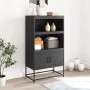 Aparador de acero negro 68,5x38,5x123,5 cm by , Sideboards - Ref: Foro24-846500, Price: 117,10 €, Discount: %