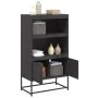 Schwarzer Stahlschrank 68,5x38,5x123,5 cm von , Sideboards - Ref: Foro24-846500, Preis: 115,59 €, Rabatt: %