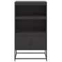Aparador de acero negro 68,5x38,5x123,5 cm de , Aparadores - Ref: Foro24-846500, Precio: 117,03 €
