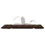 Brown microfiber folding floor lounger by vidaXL, Daybeds - Ref: Foro24-325258, Price: 94,95 €, Discount: %