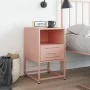 Mesita de noche de acero rosa 36x39x60,5 cm de , Mesitas de noche - Ref: Foro24-846556, Precio: 46,05 €, Descuento: %