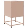 Mesita de noche de acero rosa 36x39x60,5 cm de , Mesitas de noche - Ref: Foro24-846556, Precio: 46,37 €, Descuento: %