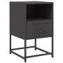 Mesita de noche acero negra 36x39x60,5 cm de , Mesitas de noche - Ref: Foro24-846554, Precio: 43,44 €, Descuento: %