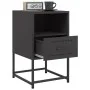 Mesita de noche acero negra 36x39x60,5 cm de , Mesitas de noche - Ref: Foro24-846554, Precio: 43,44 €, Descuento: %