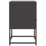 Mesita de noche acero negra 36x39x60,5 cm by , Nightstands - Ref: Foro24-846554, Price: 44,46 €, Discount: %
