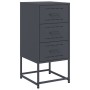 Mesita de noche acero gris antracita 36x39x78 cm de , Mesitas de noche - Ref: Foro24-846582, Precio: 89,89 €, Descuento: %