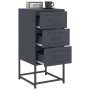 Mesita de noche acero gris antracita 36x39x78 cm de , Mesitas de noche - Ref: Foro24-846582, Precio: 89,89 €, Descuento: %