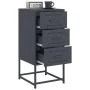 Nachttisch aus anthrazitgrauem Stahl, 36x39x78 cm. von , Nachttische - Ref: Foro24-846582, Preis: 88,78 €, Rabatt: %