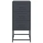 Nachttisch aus anthrazitgrauem Stahl, 36x39x78 cm. von , Nachttische - Ref: Foro24-846582, Preis: 88,78 €, Rabatt: %