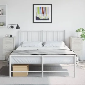 Mesitas de noche 2 unidades acero blanco 36x39x78 cm by , Nightstands - Ref: Foro24-846589, Price: 119,04 €, Discount: %