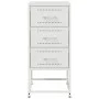 Mesitas de noche 2 unidades acero blanco 36x39x78 cm de , Mesitas de noche - Ref: Foro24-846589, Precio: 119,04 €, Descuento: %