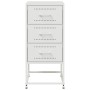 Nachttische, 2 Stück, weißer Stahl, 36x39x78 cm. von , Nachttische - Ref: Foro24-846589, Preis: 120,20 €, Rabatt: %