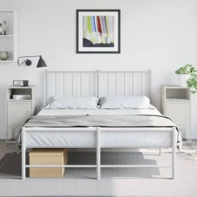 Mesitas de noche 2 unidades acero blanco 36x39x78 cm by , Nightstands - Ref: Foro24-846577, Price: 83,59 €, Discount: %