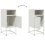 Mesitas de noche 2 unidades acero blanco 36x39x78 cm de , Mesitas de noche - Ref: Foro24-846577, Precio: 83,59 €, Descuento: %