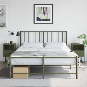 Nachttische, 2 Stück, Olivengrünes Stahl, 36x39x60,5 cm. von , Nachttische - Ref: Foro24-846563, Preis: 110,61 €, Rabatt: %