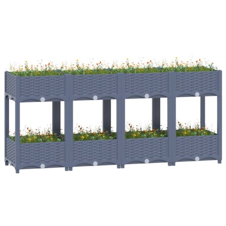 Blumenbeet aus Polypropylen 160x40x71 cm von vidaXL, Töpfe und Pflanzgefäße - Ref: Foro24-310408, Preis: 125,37 €, Rabatt: %