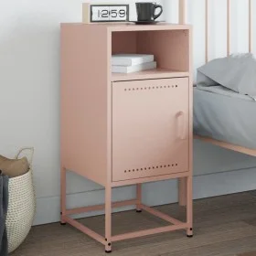 Mesita de noche acero rosa 36x39x78 cm by , Nightstands - Ref: Foro24-846568, Price: 65,63 €, Discount: %