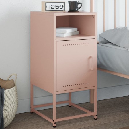 Mesita de noche acero rosa 36x39x78 cm de , Mesitas de noche - Ref: Foro24-846568, Precio: 66,43 €, Descuento: %