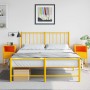 Nachttische, 2 Stück, aus Stahl in Senfgelb, Maße 36x39x60,5 cm. von , Nachttische - Ref: Foro24-846561, Preis: 81,53 €, Raba...