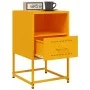 Mesitas de noche 2 uds acero amarillo mostaza 36x39x60,5 cm de , Mesitas de noche - Ref: Foro24-846561, Precio: 80,76 €, Desc...