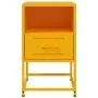 Mesitas de noche 2 uds acero amarillo mostaza 36x39x60,5 cm de , Mesitas de noche - Ref: Foro24-846561, Precio: 80,76 €, Desc...