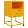 Mesitas de noche 2 uds acero amarillo mostaza 36x39x60,5 cm de , Mesitas de noche - Ref: Foro24-846561, Precio: 80,76 €, Desc...