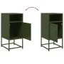 Nachttische, 2 Stück, Olivengrünes Stahl, 36x39x78 cm. von , Nachttische - Ref: Foro24-846575, Preis: 120,01 €, Rabatt: %