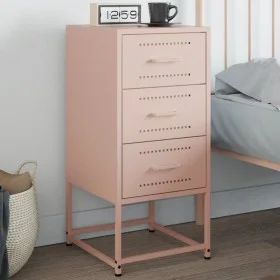 Nachttisch aus rosa Stahl 36x39x78 cm von , Nachttische - Ref: Foro24-846580, Preis: 64,99 €, Rabatt: %