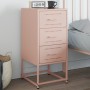 Mesita de noche acero rosa 36x39x78 cm de , Mesitas de noche - Ref: Foro24-846580, Precio: 66,04 €, Descuento: %