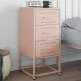 Mesita de noche acero rosa 36x39x78 cm de , Mesitas de noche - Ref: Foro24-846580, Precio: 64,99 €, Descuento: %