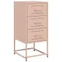 Mesita de noche acero rosa 36x39x78 cm de , Mesitas de noche - Ref: Foro24-846580, Precio: 64,99 €, Descuento: %