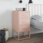 Mesita de noche acero rosa 36x39x78 cm de , Mesitas de noche - Ref: Foro24-846580, Precio: 64,99 €, Descuento: %