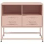 Mueble para TV de acero rosa 68x39x60,5 cm by , TV Furniture - Ref: Foro24-846549, Price: 67,94 €, Discount: %