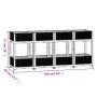 Blumenbeet aus Polypropylen 160x40x71 cm von vidaXL, Töpfe und Pflanzgefäße - Ref: Foro24-310408, Preis: 125,37 €, Rabatt: %