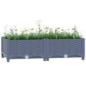 Polypropylene flower bed 80x40x23 cm by vidaXL, Pots and planters - Ref: Foro24-310398, Price: 35,02 €, Discount: %