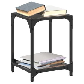 Mesas de centro 2 uds vidrio transparente y acero 30x30x40 cm by , Coffee table - Ref: Foro24-845957, Price: 46,56 €, Discoun...