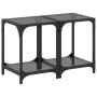 Mesas de centro 2 uds vidrio transparente y acero 30x30x40 cm by , Coffee table - Ref: Foro24-845957, Price: 47,18 €, Discoun...