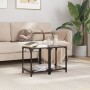 Mesas de centro 2 uds vidrio transparente y acero 30x30x40 cm by , Coffee table - Ref: Foro24-845957, Price: 47,18 €, Discoun...