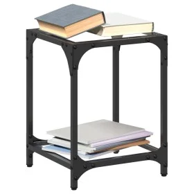 Mesas de centro 2 uds vidrio transparente y acero 30x30x40 cm by , Coffee table - Ref: Foro24-845955, Price: 43,61 €, Discoun...