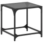 Mesa de centro superficie vidrio negra y acero 40x40x40 cm de , Mesas de centro - Ref: Foro24-845960, Precio: 31,47 €, Descue...