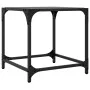 Mesa de centro superficie vidrio negra y acero 40x40x40 cm de , Mesas de centro - Ref: Foro24-845960, Precio: 31,47 €, Descue...