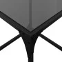 Mesa de centro superficie vidrio negra y acero 40x40x40 cm de , Mesas de centro - Ref: Foro24-845960, Precio: 31,47 €, Descue...