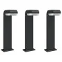 Lámparas de suelo de exterior 3 unidades aluminio negro 50 cm by , Outdoor lighting - Ref: Foro24-4006339, Price: 101,79 €, D...