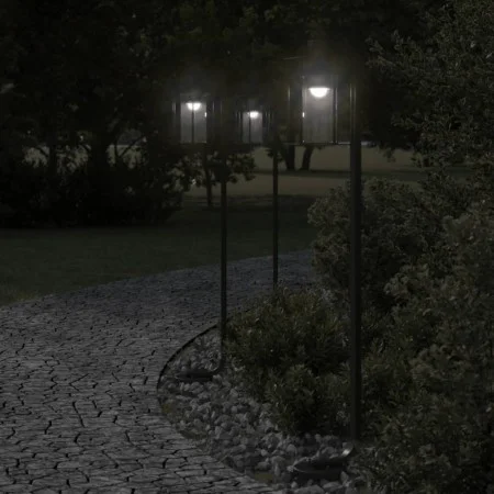 Lámpara de suelo de exterior acero inoxidable negro 100 cm by , Outdoor lighting - Ref: Foro24-4006347, Price: 44,94 €, Disco...