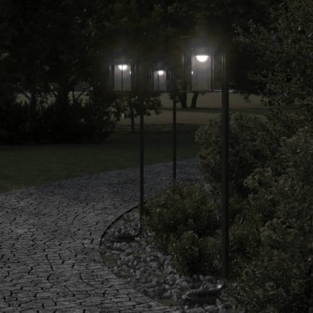 Lámpara de suelo de exterior acero inoxidable negro 100 cm by , Outdoor lighting - Ref: Foro24-4006347, Price: 46,28 €, Disco...
