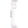 Lámpara de suelo de exterior acero inoxidable negro 100 cm by , Outdoor lighting - Ref: Foro24-4006347, Price: 44,94 €, Disco...