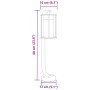 Lámpara de suelo de exterior acero inoxidable negro 60 cm by , Outdoor lighting - Ref: Foro24-4006345, Price: 42,04 €, Discou...