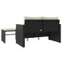 Set de sofás de jardín con cojines 3 pzas ratán sintético negro by , Outdoor sofas - Ref: Foro24-365457, Price: 214,64 €, Dis...